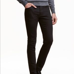 H&M men’s black slim jeans